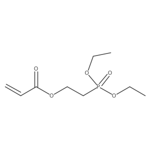 2-Diethoxyphosphorylethyl prop-2-enoate结构式