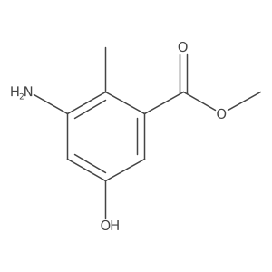 Methyl 3-amino-5-hydroxy-2-methylbenzoate Structure