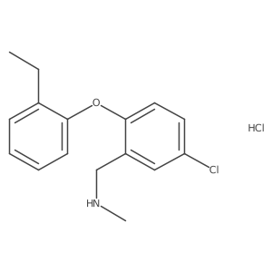 {[5-Chloro-2-(2-ethylphenoxy)phenyl]methyl}(methyl)amine hydrochloride结构式