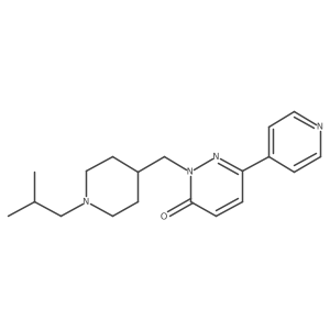 2-{[1-(2-Methylpropyl)piperidin-4-yl]methyl}-6-(pyridin-4-yl)-2,3-dihydropyridazin-3-one Structure