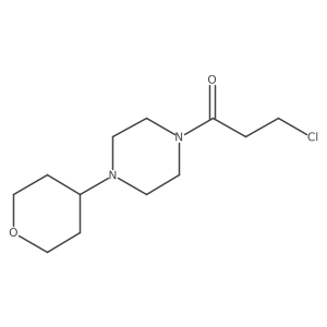 3-chloro-1-(4-(tetrahydro-2H-pyran-4-yl)piperazin-1-yl)propan-1-one Structure