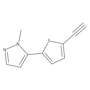 5-(5-ethynylthiophen-2-yl)-1-methyl-1H-pyrazole Structure