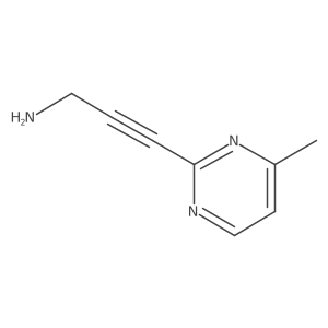3-(4-Methylpyrimidin-2-yl)prop-2-yn-1-amine Structure