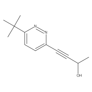 4-(6-Tert-butylpyridazin-3-yl)but-3-yn-2-ol结构式