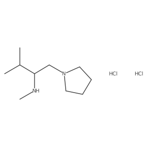 N,3-dimethyl-1-(pyrrolidin-1-yl)butan-2-amine dihydrochloride Structure