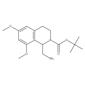 Tert-butyl 1-(aminomethyl)-6,8-dimethoxy-1,2,3,4-tetrahydroisoquinoline-2-carboxylate Structure