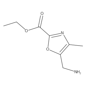 Ethyl 5-(aminomethyl)-4-methyl-1,3-oxazole-2-carboxylate Structure