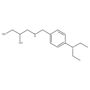 (2R)-3-({[4-(diethylamino)phenyl]methyl}amino)propane-1,2-diol Structure