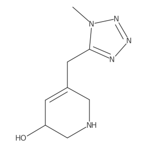 5-[(1-methyl-1H-1,2,3,4-tetrazol-5-yl)methyl]-1,2,3,6-tetrahydropyridin-3-ol Structure