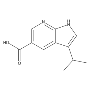 3-Isopropyl-1H-pyrrolo[2,3-b]pyridine-5-carboxylic acid Structure