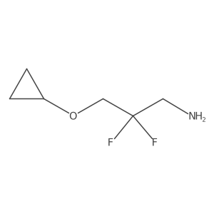 3-Cyclopropoxy-2,2-difluoropropan-1-amine Structure