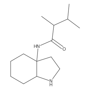 2,3-dimethyl-N-(octahydro-1H-indol-3a-yl)butanamide结构式