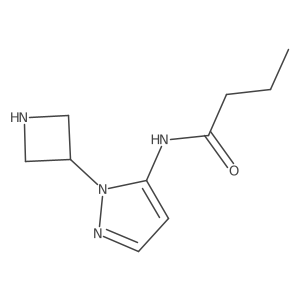N-[1-(azetidin-3-yl)-1H-pyrazol-5-yl]butanamide Structure