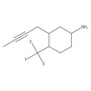 3-(But-2-yn-1-yl)-4-(trifluoromethyl)cyclohexan-1-amine Structure
