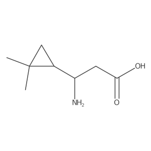 3-Amino-3-(2,2-dimethylcyclopropyl)propanoic acid Structure