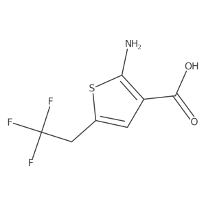 2-Amino-5-(2,2,2-trifluoroethyl)thiophene-3-carboxylic Acid结构式