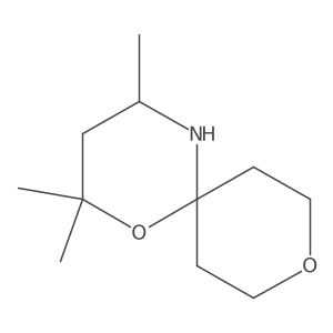 2,2,4-Trimethyl-1,9-dioxa-5-azaspiro[5.5]undecane结构式
