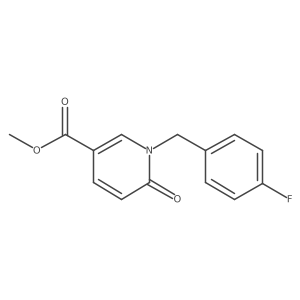 Methyl 1-[(4-fluorophenyl)methyl]-6-oxo-1,6-dihydropyridine-3-carboxylate结构式