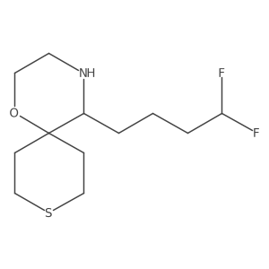 5-(4,4-Difluorobutyl)-1-oxa-9-thia-4-azaspiro[5.5]undecane Structure