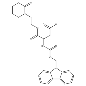 3-({[(9H-fluoren-9-yl)methoxy]carbonyl}amino)-3-{[2-(2-oxopiperidin-1-yl)ethyl]carbamoyl}propanoic acid Structure