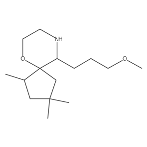 10-(3-Methoxypropyl)-1,3,3-trimethyl-6-oxa-9-azaspiro[4.5]decane结构式