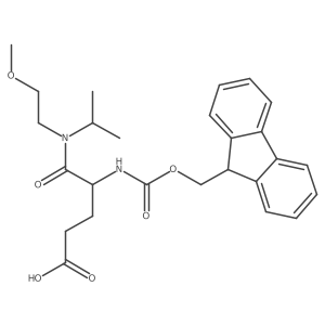 4-({[(9H-fluoren-9-yl)methoxy]carbonyl}amino)-4-[(2-methoxyethyl)(propan-2-yl)carbamoyl]butanoic acid结构式