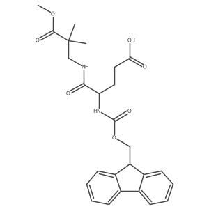 4-({[(9H-fluoren-9-yl)methoxy]carbonyl}amino)-4-[(3-methoxy-2,2-dimethyl-3-oxopropyl)carbamoyl]butanoic acid Structure