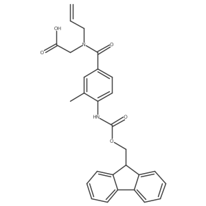 2-{1-[4-({[(9H-fluoren-9-yl)methoxy]carbonyl}amino)-3-methylphenyl]-N-(prop-2-en-1-yl)formamido}acetic acid Structure