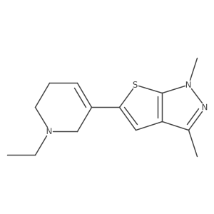 5-{1,3-dimethyl-1H-thieno[2,3-c]pyrazol-5-yl}-1-ethyl-1,2,3,6-tetrahydropyridine Structure