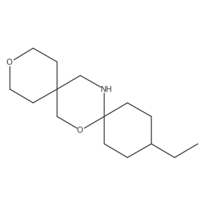 12-Ethyl-3,8-dioxa-15-azadispiro[5.2.5^{9}.2^{6}]hexadecane结构式