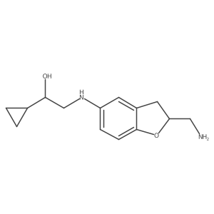 2-{[2-(Aminomethyl)-2,3-dihydro-1-benzofuran-5-yl]amino}-1-cyclopropylethan-1-ol结构式
