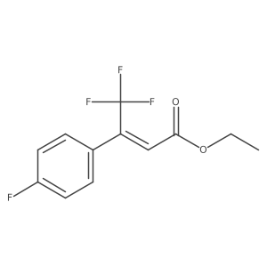 ethyl (2Z)-4,4,4-trifluoro-3-(4-fluorophenyl)but-2-enoate Structure