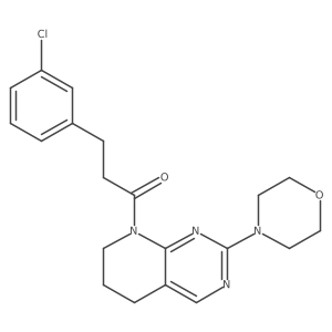 3-(3-chlorophenyl)-1-(2-morpholino-6,7-dihydropyrido[2,3-d]pyrimidin-8(5H)-yl)propan-1-one Structure
