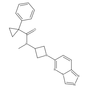 N-methyl-1-phenyl-N-(1-{[1,2,4]triazolo[4,3-b]pyridazin-6-yl}azetidin-3-yl)cyclopropane-1-carboxamide Structure