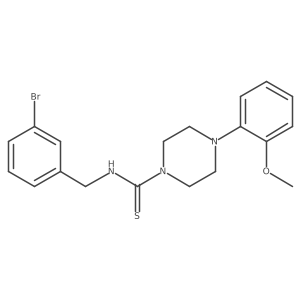 N-[(3-Bromophenyl)methyl]-4-(2-methoxyphenyl)piperazine-1-carbothioamide结构式