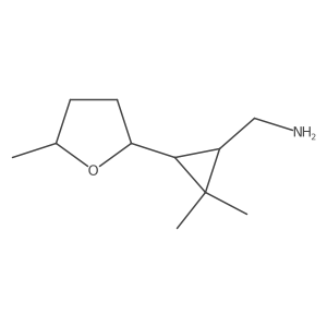 [(1RS,3RS)-2,2-dimethyl-3-[(5R)-5-methyloxolan-2-yl]cyclopropyl]methanamine结构式