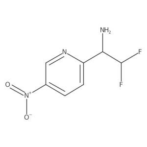 2,2-Difluoro-1-(5-nitropyridin-2-yl)ethan-1-amine结构式