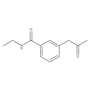N-ethyl-3-(2-oxopropyl)benzamide结构式