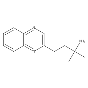 2-Methyl-4-(quinoxalin-2-yl)butan-2-amine结构式