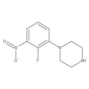 1-(2-Fluoro-3-nitrophenyl)piperazine结构式