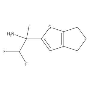 2-{4H,5H,6H-cyclopenta[b]thiophen-2-yl}-1,1-difluoropropan-2-amine Structure