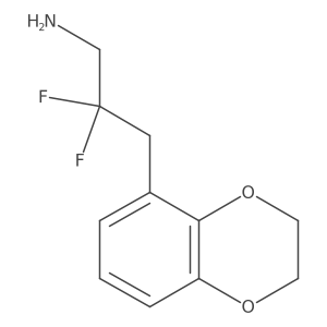 3-(2,3-Dihydro-1,4-benzodioxin-5-yl)-2,2-difluoropropan-1-amine Structure