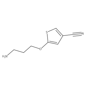 5-(3-Aminopropoxy)thiophene-3-carbonitrile结构式