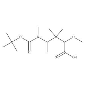 4-{[(Tert-butoxy)carbonyl](methyl)amino}-2-methoxy-3,3-dimethylpentanoic acid Structure