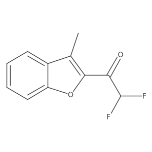 2,2-Difluoro-1-(3-methyl-1-benzofuran-2-yl)ethan-1-one Structure