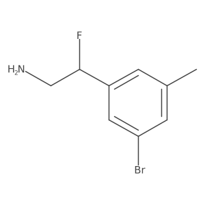 2-(3-Bromo-5-methylphenyl)-2-fluoroethan-1-amine Structure