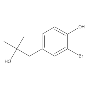 2-Bromo-4-(2-hydroxy-2-methylpropyl)phenol结构式