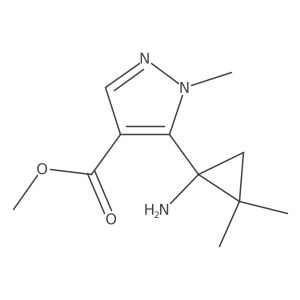 methyl 5-(1-amino-2,2-dimethylcyclopropyl)-1-methyl-1H-pyrazole-4-carboxylate Structure