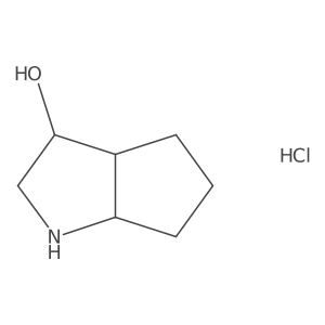 (3S,3As,6aR)-1,2,3,3a,4,5,6,6a-octahydrocyclopenta[b]pyrrol-3-ol;hydrochloride结构式