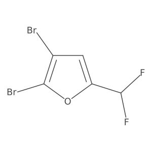 2,3-Dibromo-5-(difluoromethyl)furan结构式